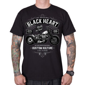 Póló BLACK HEART Moto Kult