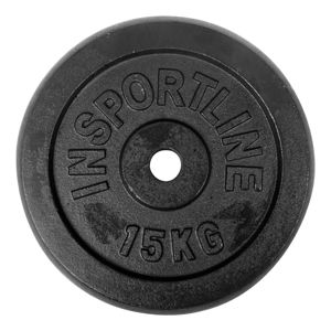 Acél súlyzótárcsa inSPORTline Blacksteel 15 kg