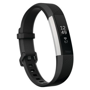 Fitbit Alta HR Black fitness karkötő L