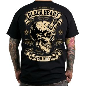 Póló BLACK HEART Devil Skull